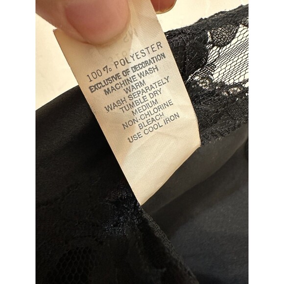 Vintage Body Chic Womans Y2K Lace Tank Top Size S/M Whimsigoth Witchy Emo 90s - Picture 4 of 14